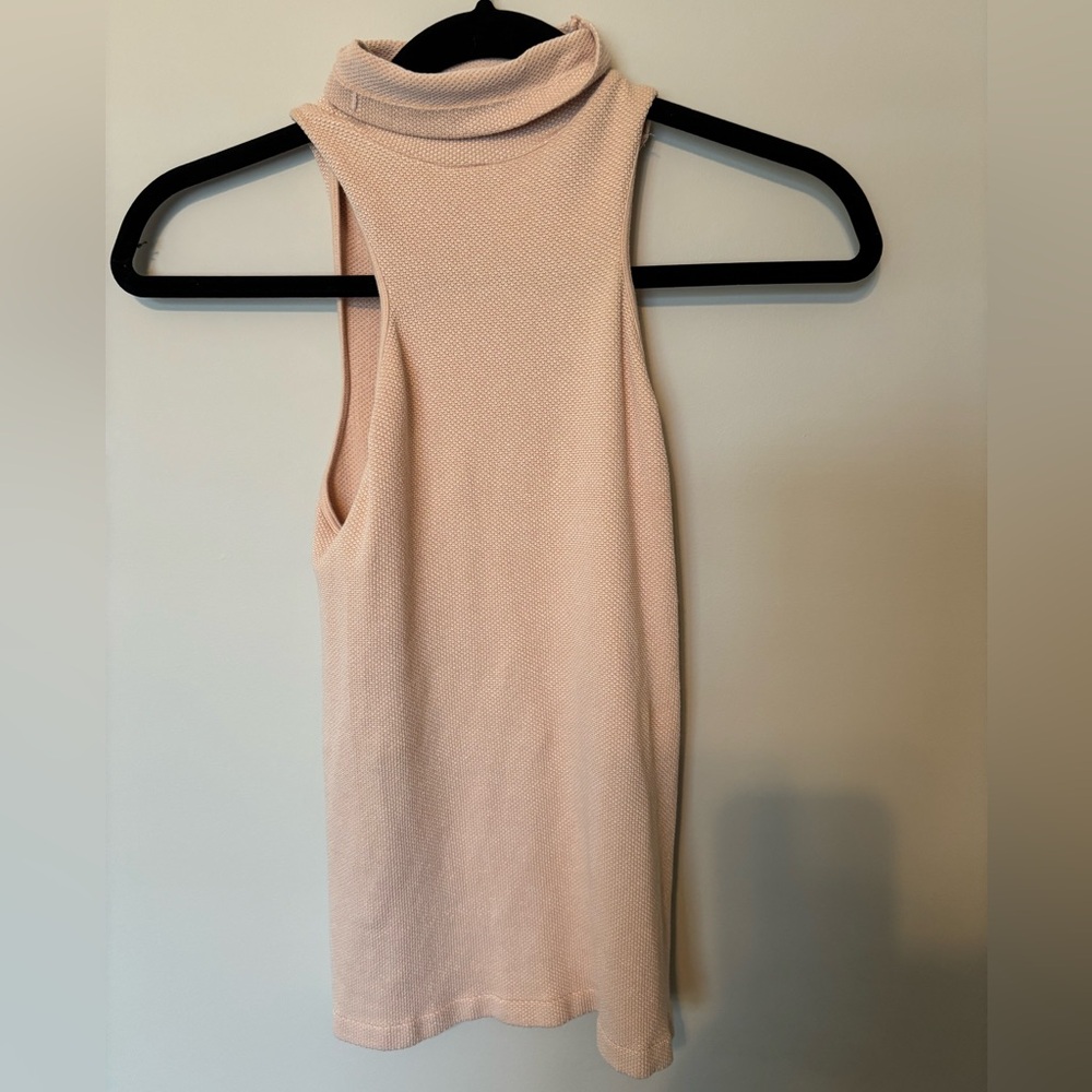 NWOT! FREE PEOPLE Always Ready Seamless Turtleneck Tank - Picture 3 of 6